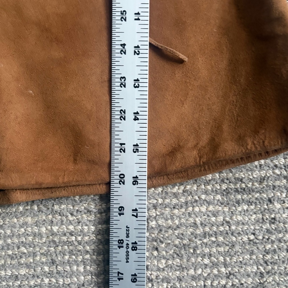 VINTAGE Genuine Suede Lace-Up Mini Skirt - Picture 5 of 5